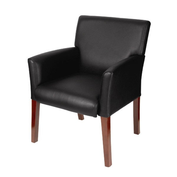 Reception Area Chair - Wood/Leather